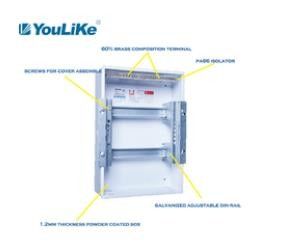 24 वे 2 रो पीवीसी ओडीएम फ्लश माउंट डिस्ट्रीब्यूशन बॉक्स होम एमसीबी बॉक्स 1.2 मिमी मोटा