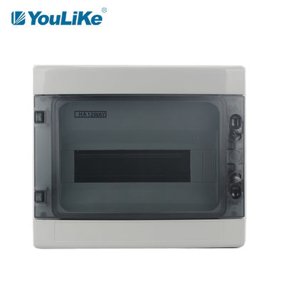 12 तरीके IP65 वाटरप्रूफ और डस्टप्रूफ डिस्ट्रीब्यूशन बॉक्स MCB बॉक्स ABS पीसी मटेरियल: