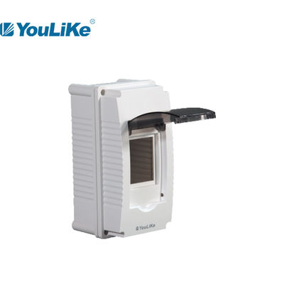 80 * 160 * 45 मिमी प्लास्टिक एमसीबी बॉक्स 2 वे इंडोर पीवीसी एमसीबी संलग्नक बॉक्स: